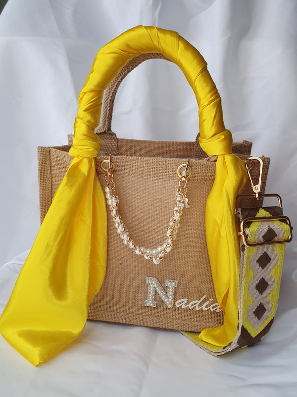 Sac en toile de jute personnalisé (3D)